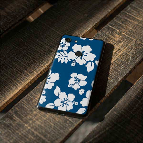 Blue and White Google Pixel 3 Skin